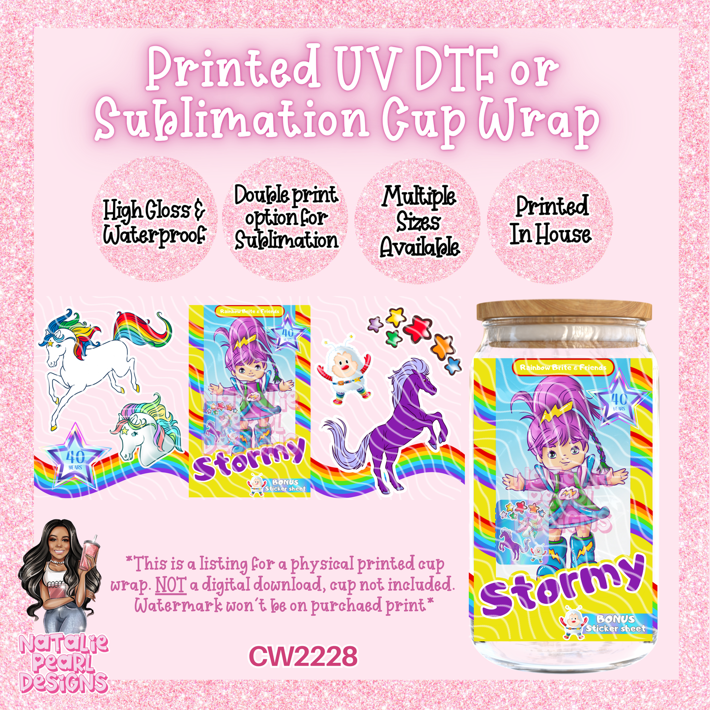 CW2228 UV DTF/SUB Cup Wraps