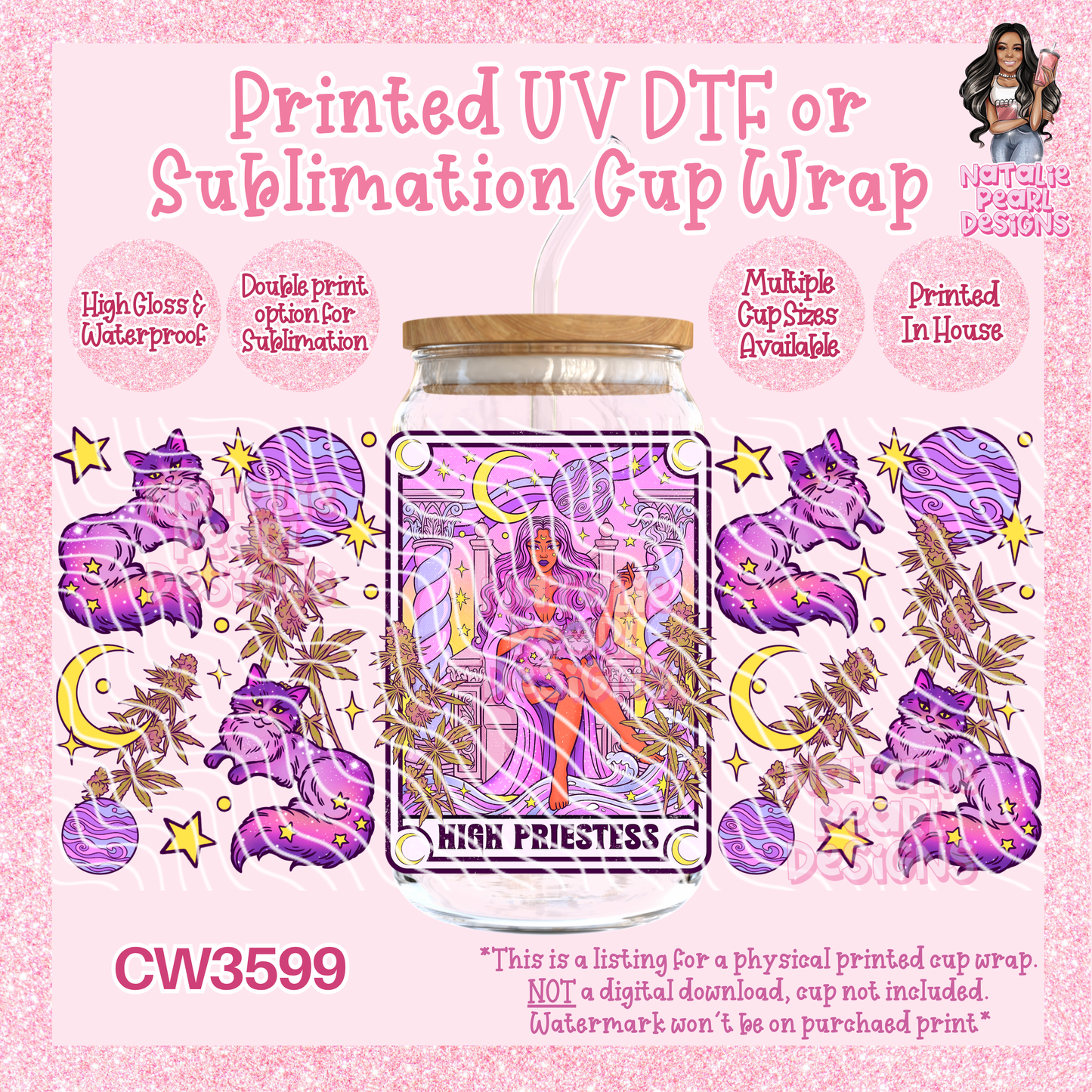 CW3599 UV DTF/SUB Cup Wraps
