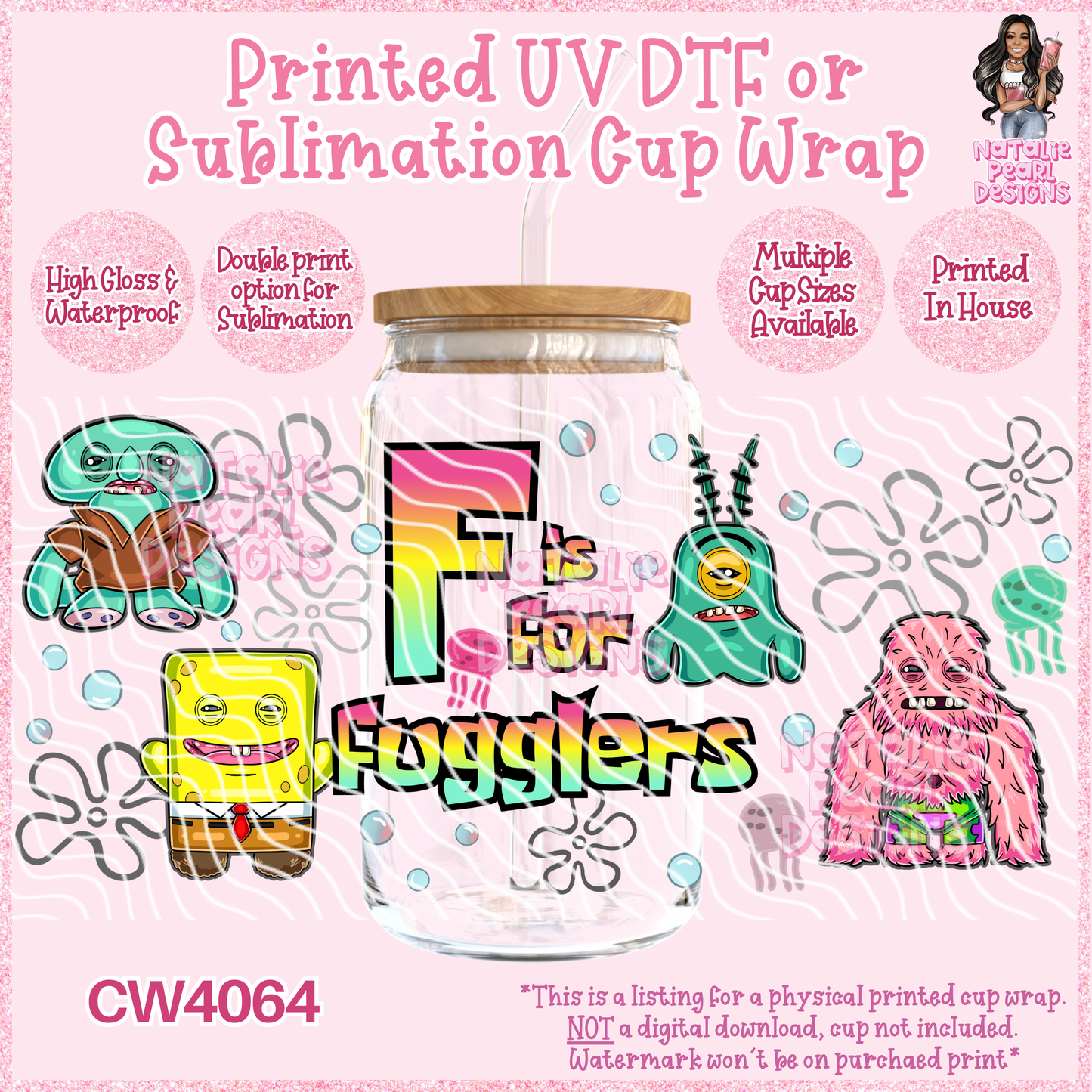 CW4064 UV DTF/SUB Cup Wraps