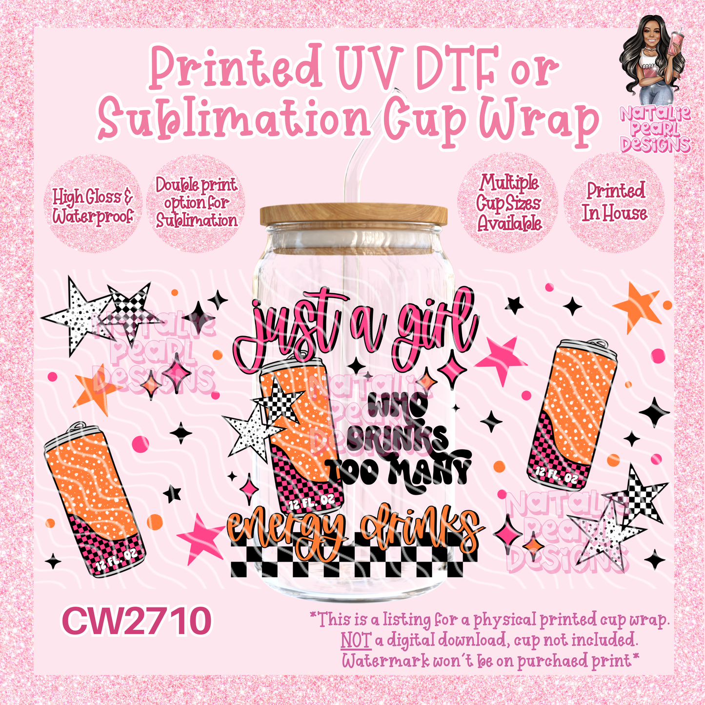 CW2710 UV DTF/SUB Cup Wraps