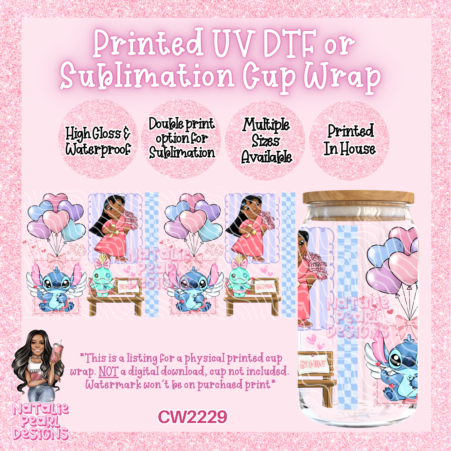 CW2229 UV DTF/SUB Cup Wraps
