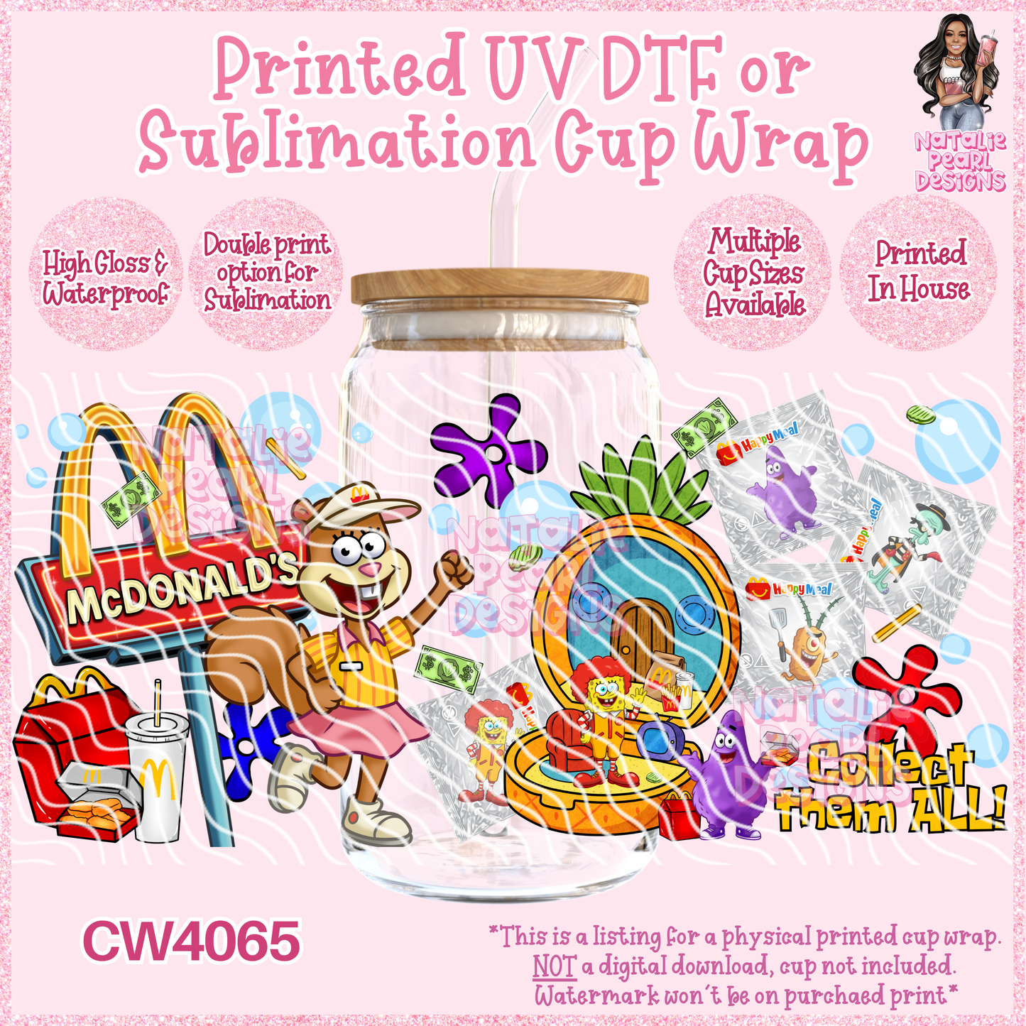 CW4065 UV DTF/SUB Cup Wraps