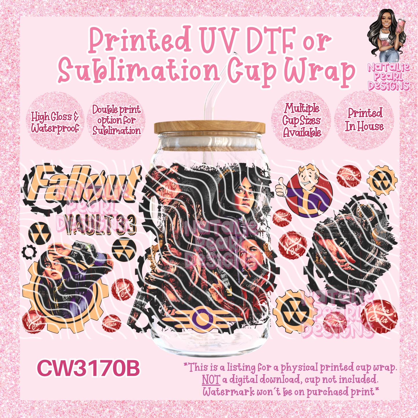 CW3170B UV DTF/SUB Cup Wraps