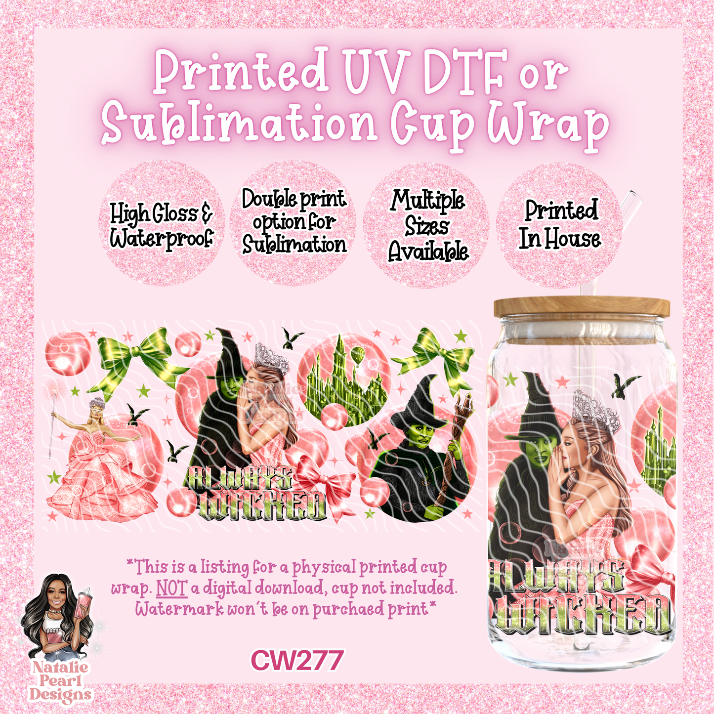 CW277 UV DTF/SUB Cup Wrap