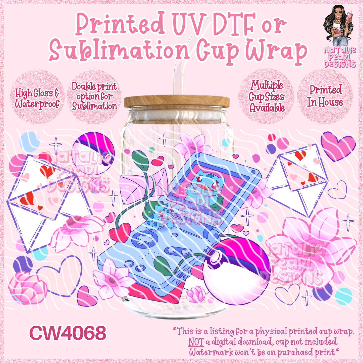 CW4068 UV DTF/SUB Cup Wraps