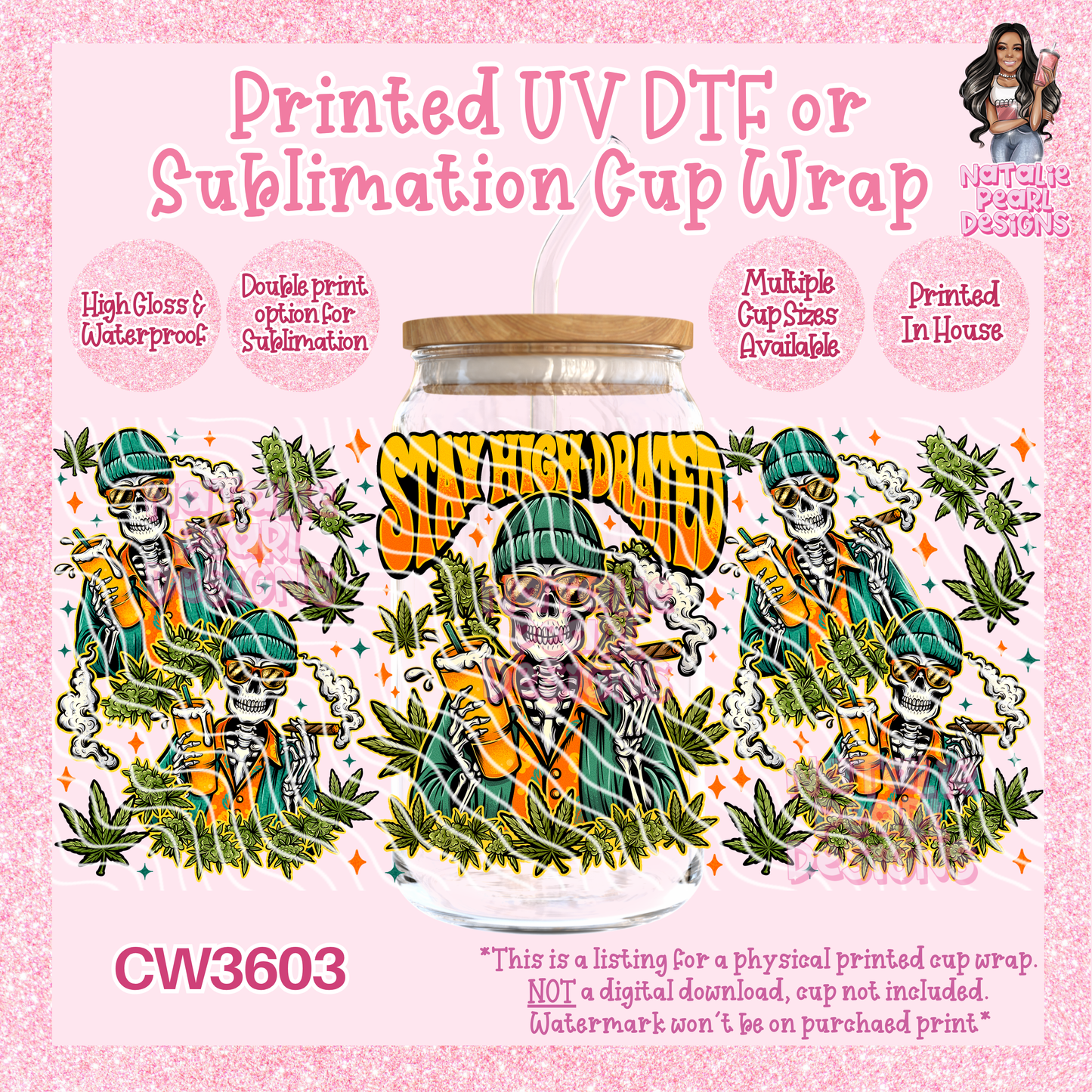 CW3603 UV DTF/SUB Cup Wraps