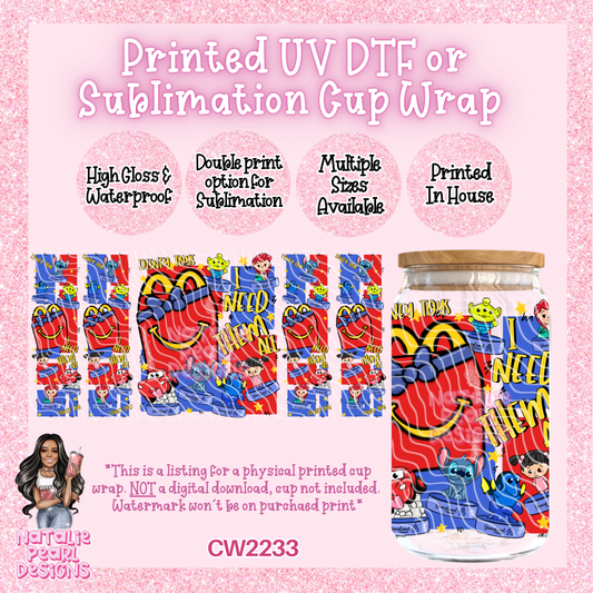 CW2233 UV DTF/SUB Cup Wraps