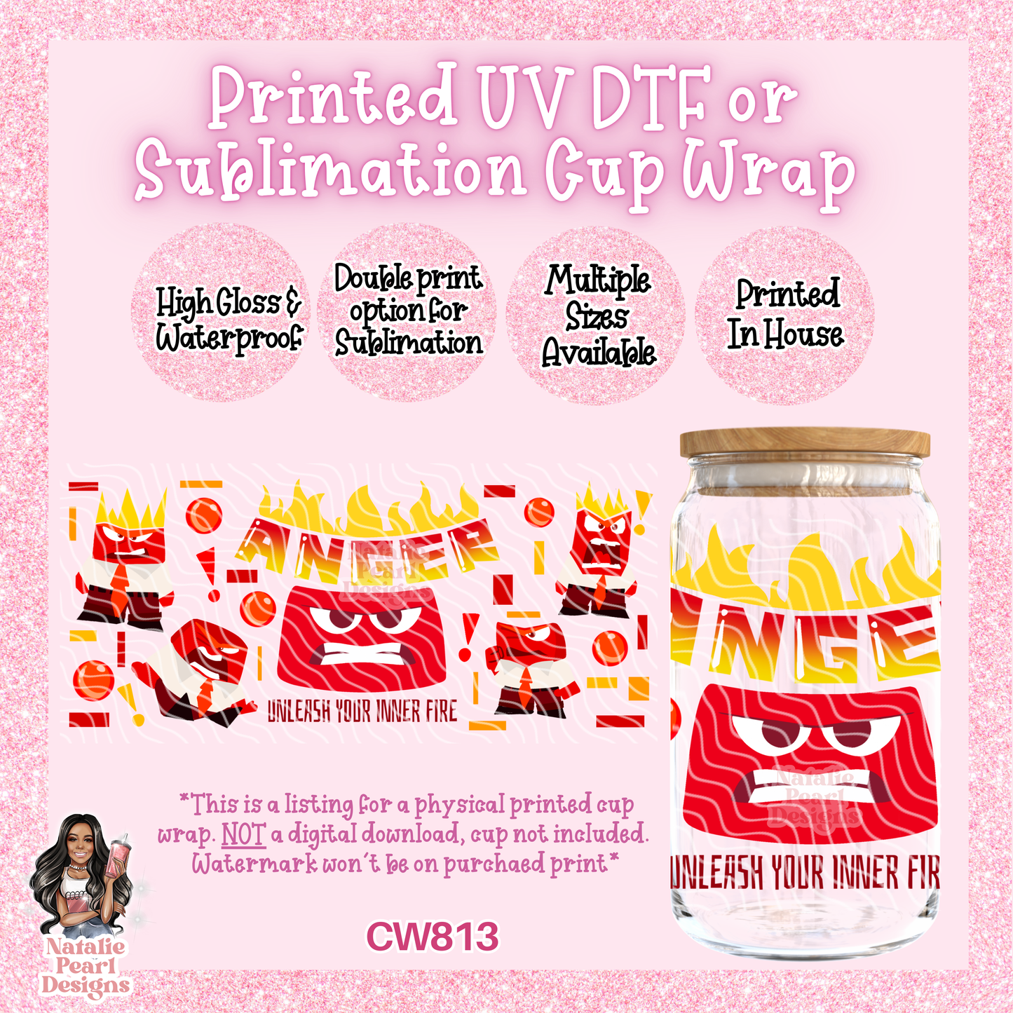 CW813 UV DTF/SUB Cup Wrap