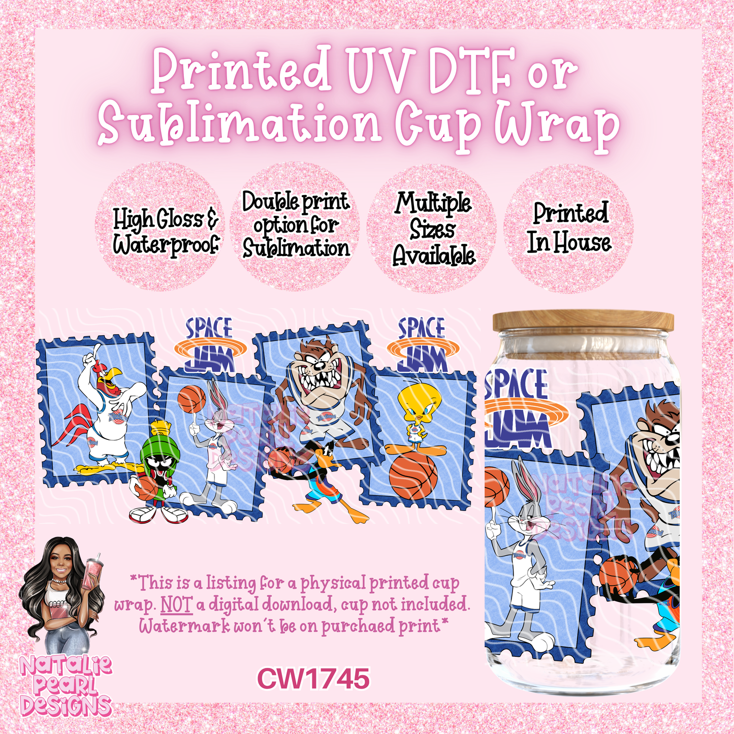 CW1745 UV DTF/SUB Cup Wraps