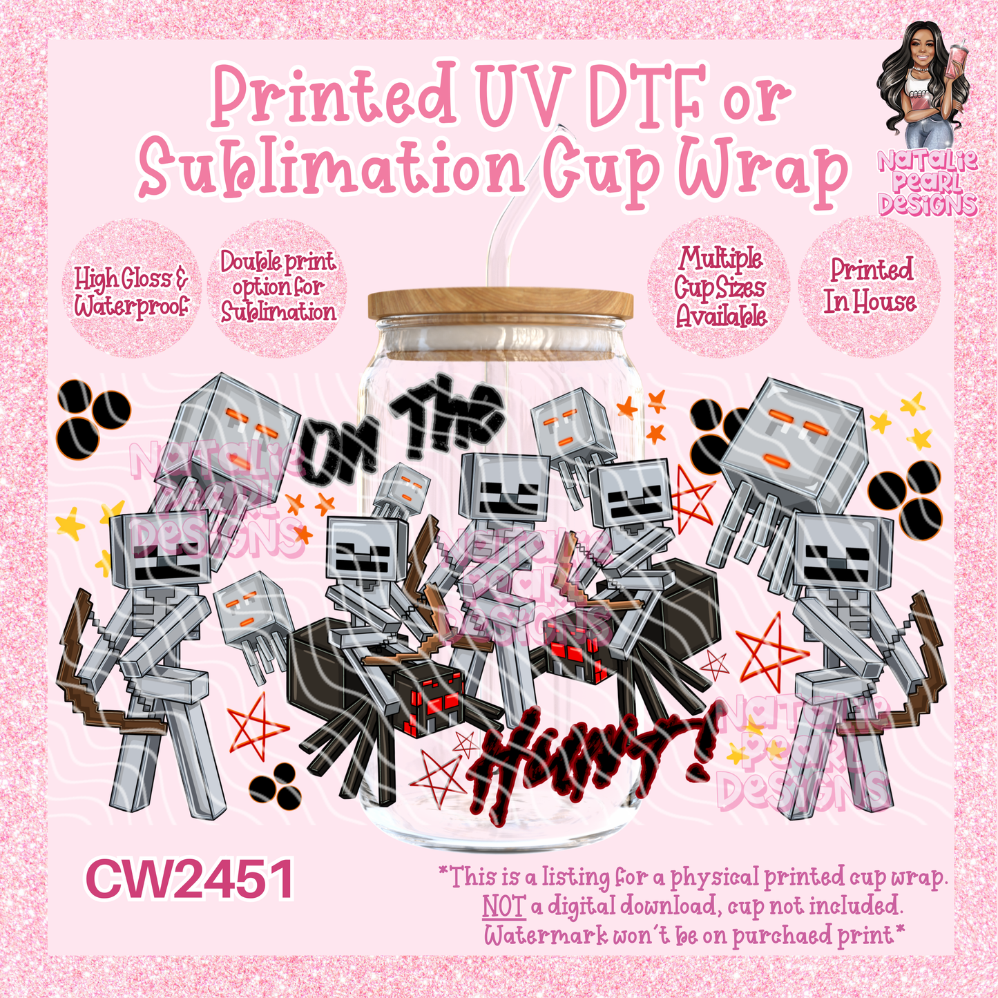 CW2451 UV DTF/SUB Cup Wraps