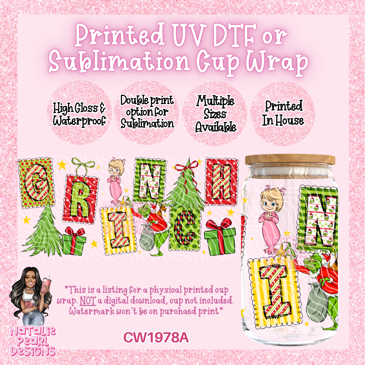 CW1978A UV DTF/SUB Cup Wraps