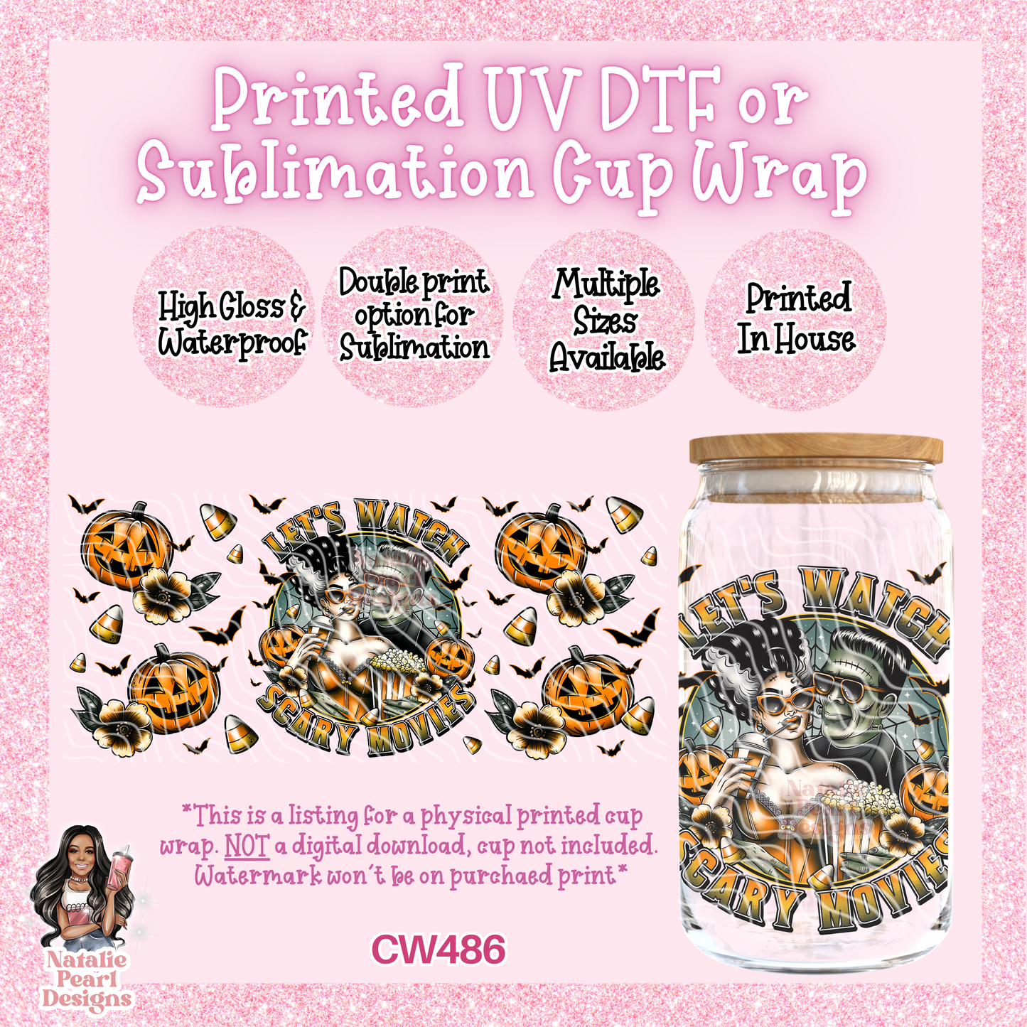 CW486 UV DTF/SUB Cup Wrap