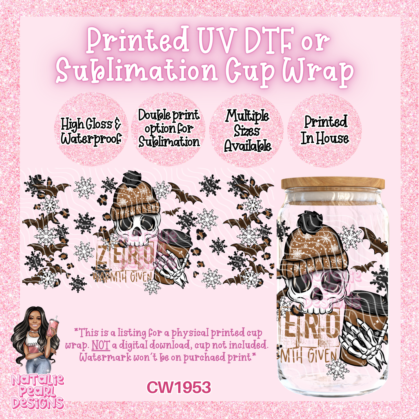 CW1953 UV DTF/SUB Cup Wraps