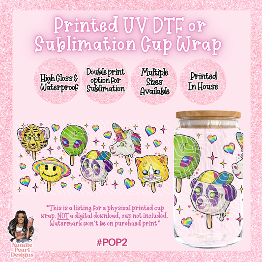 POP2 UV DTF/SUB Cup Wrap