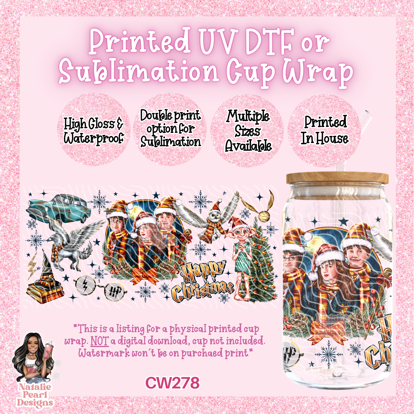 CW278 UV DTF/SUB Cup Wrap