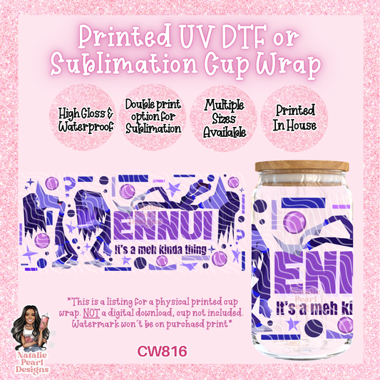 CW816 UV DTF/SUB Cup Wrap