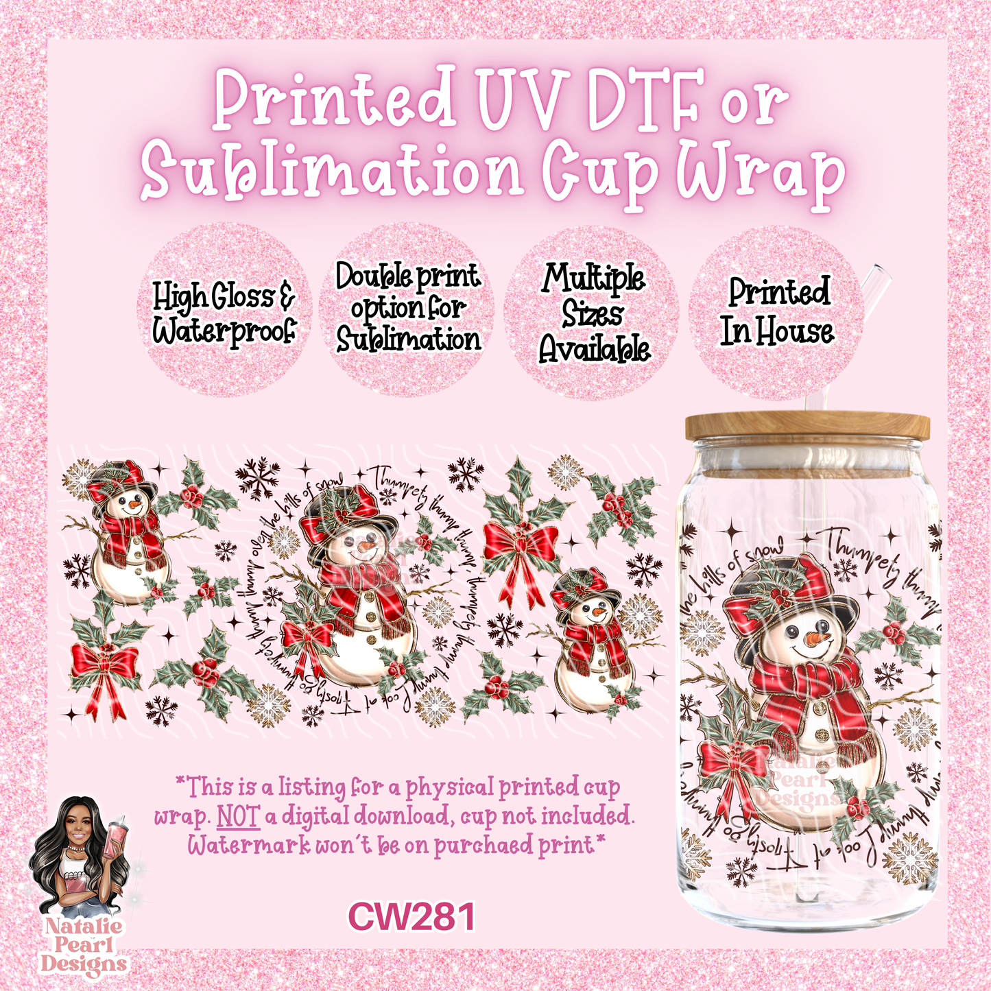 CW281 UV DTF/SUB Cup Wrap