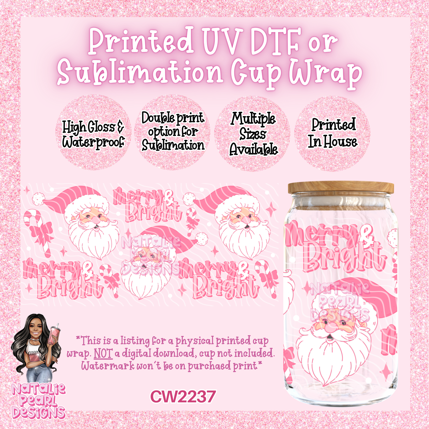 CW2237 UV DTF/SUB Cup Wraps