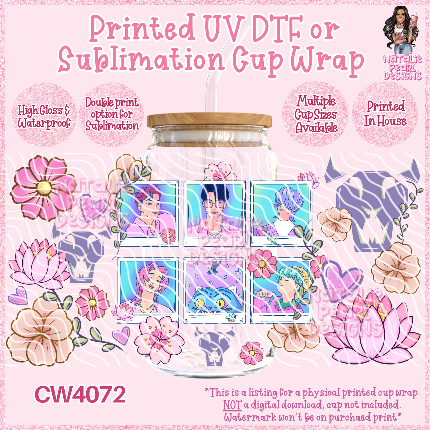 CW4072 UV DTF/SUB Cup Wraps
