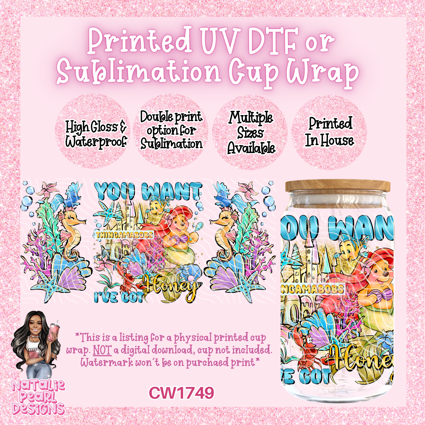 CW1749 UV DTF/SUB Cup Wraps