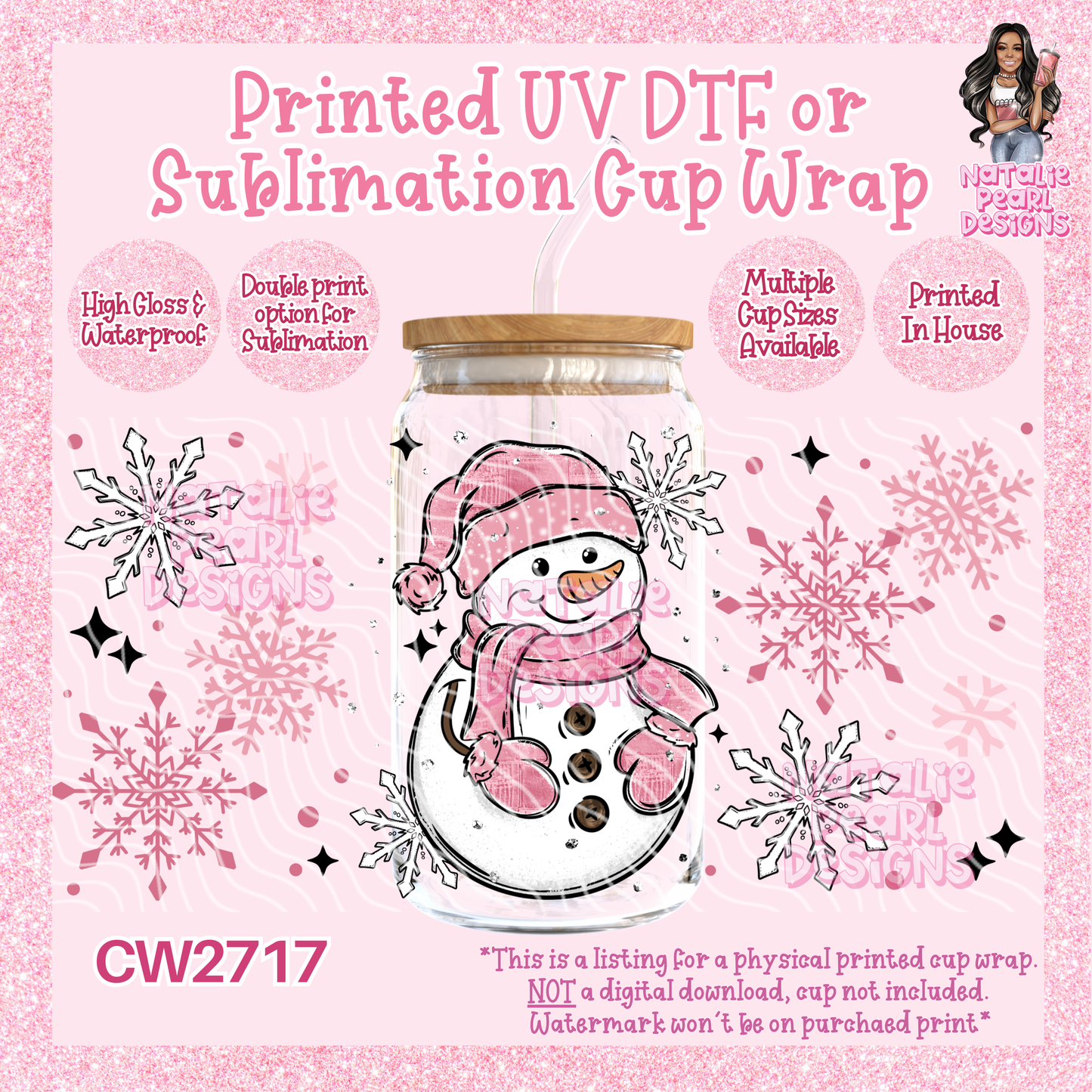 CW2717 UV DTF/SUB Cup Wraps