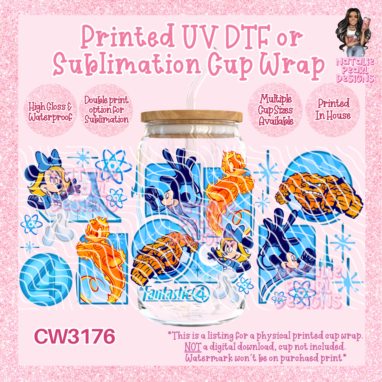 CW3176 UV DTF/SUB Cup Wraps