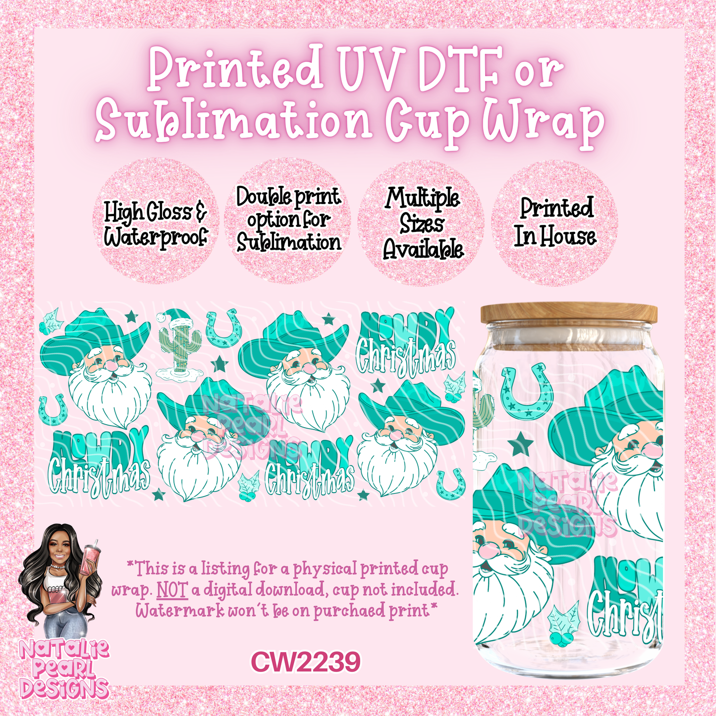CW2239 UV DTF/SUB Cup Wraps
