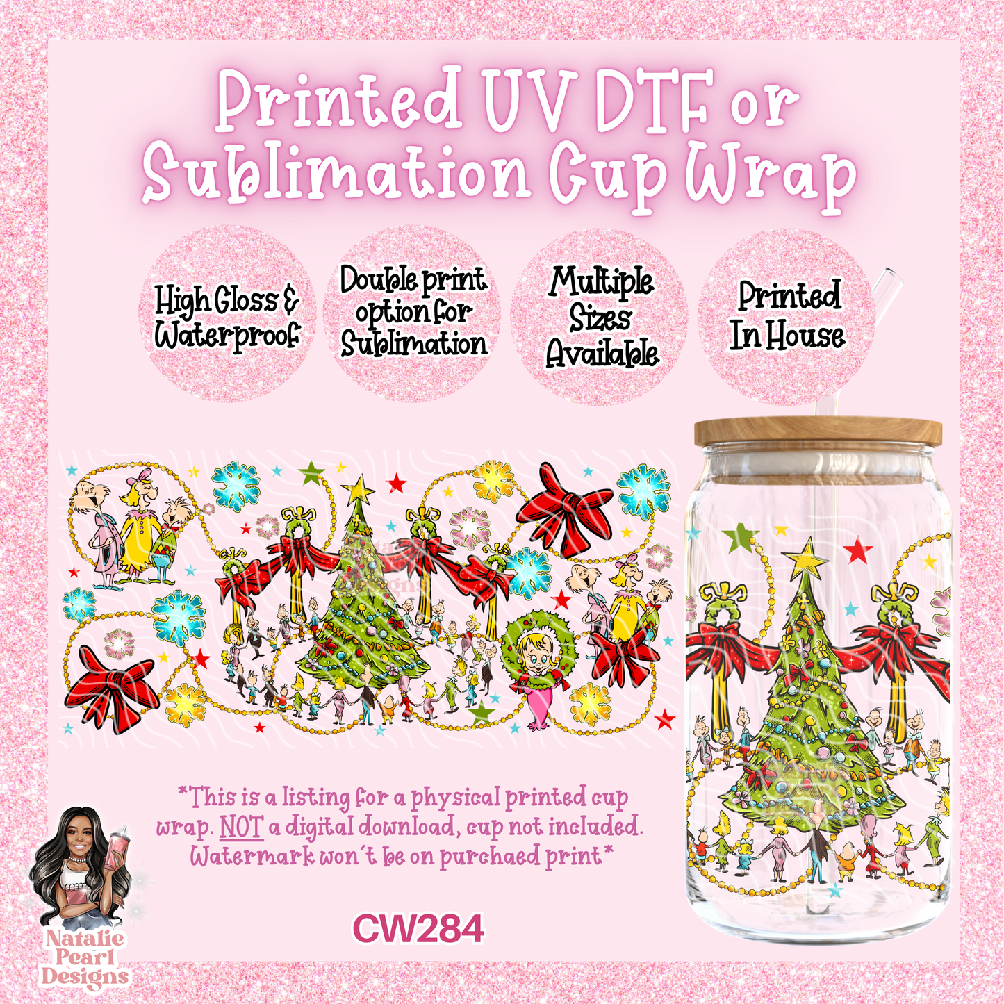 CW284 UV DTF/SUB Cup Wrap