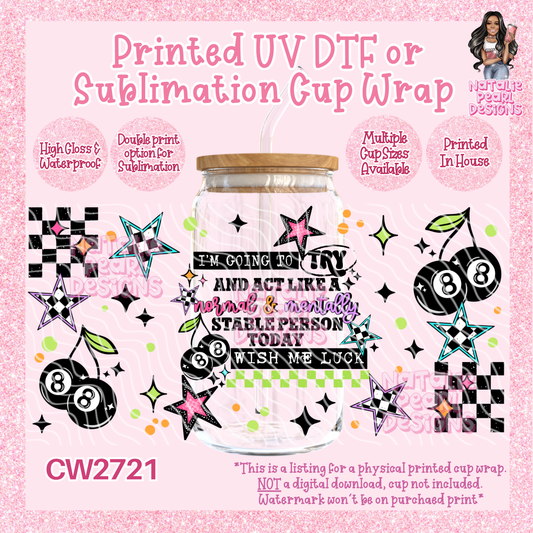 CW2721 UV DTF/SUB Cup Wraps