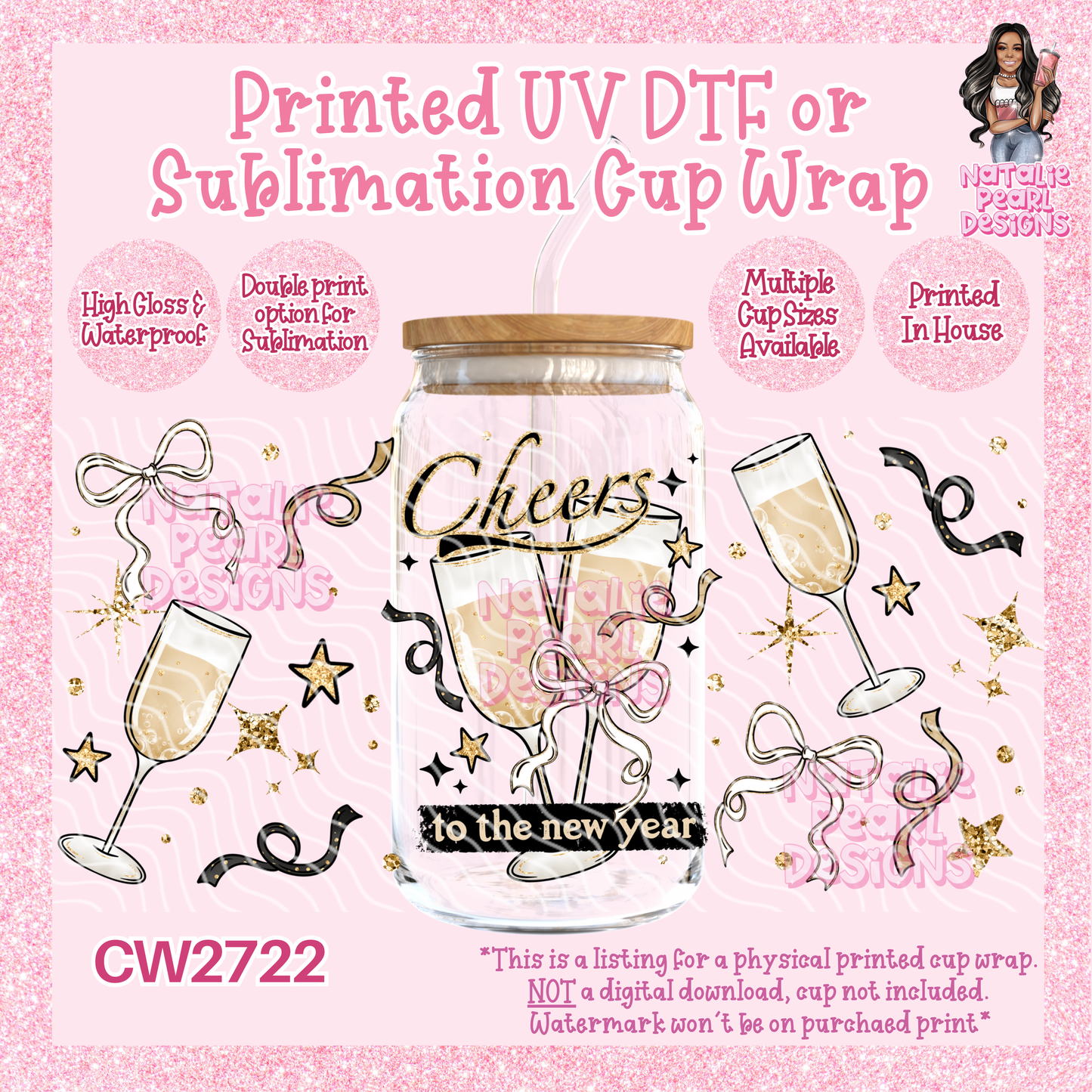 CW2722 UV DTF/SUB Cup Wraps