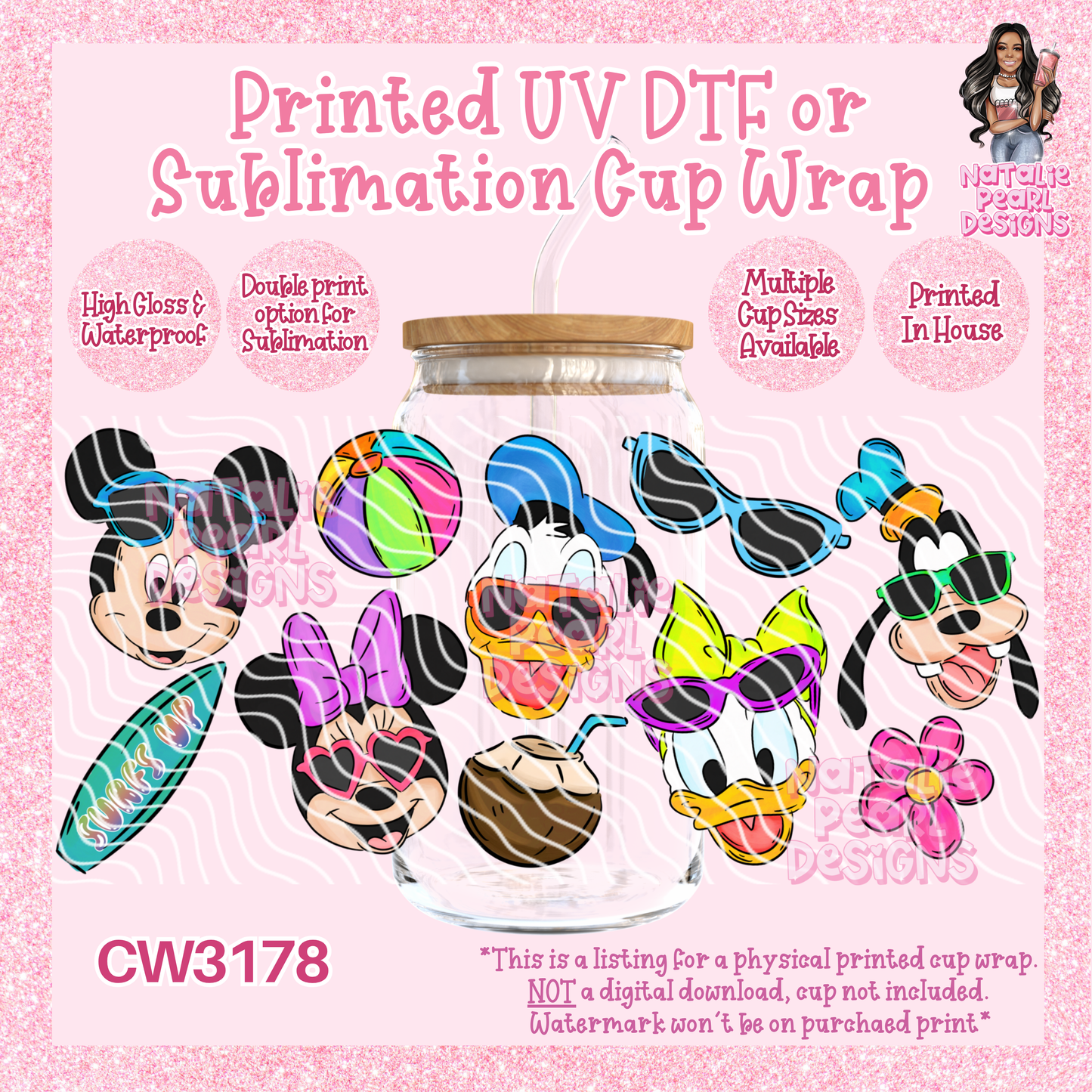 CW3178 UV DTF/SUB Cup Wraps