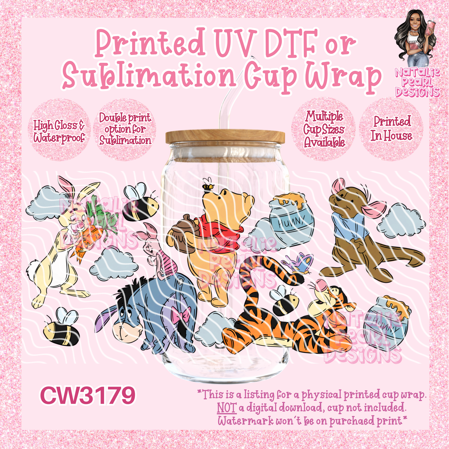 CW3179 UV DTF/SUB Cup Wraps