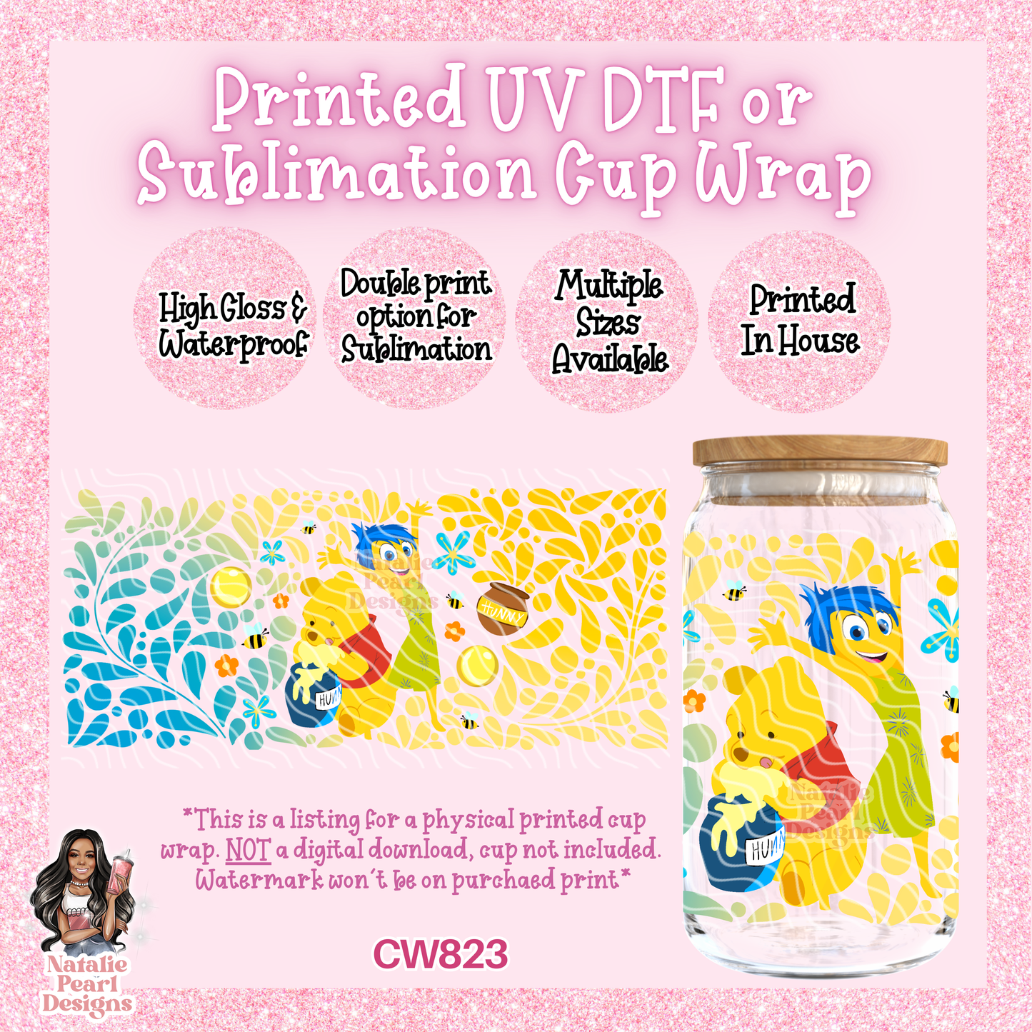 CW823 UV DTF/SUB Cup Wrap