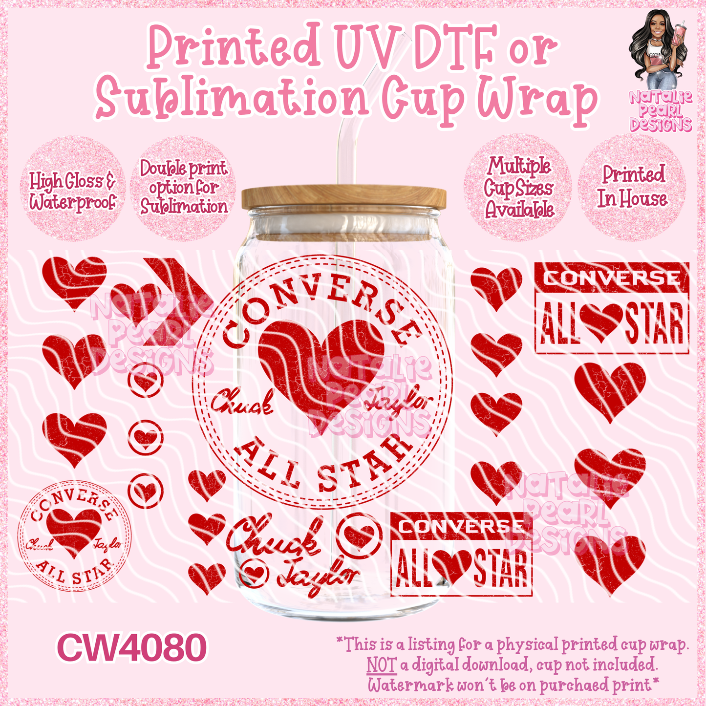 CW4080 UV DTF/SUB Cup Wraps