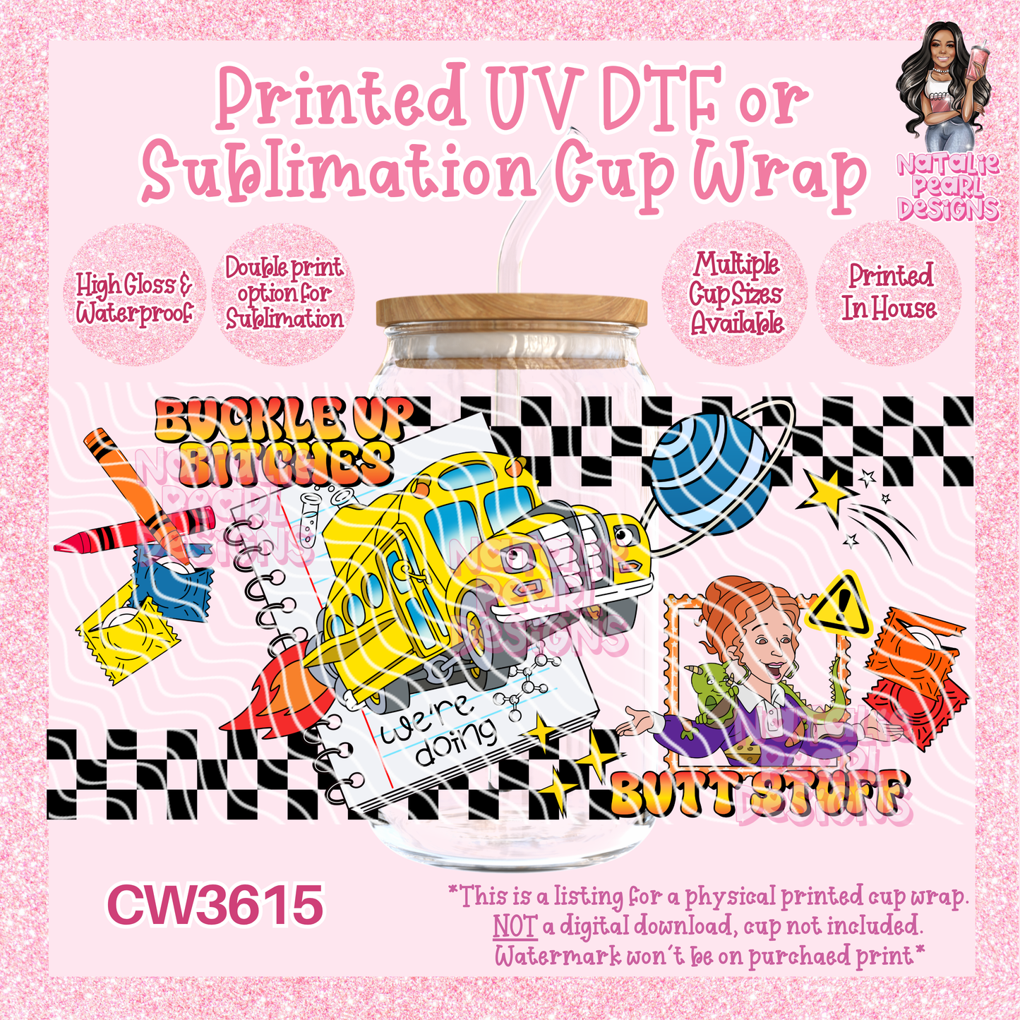 CW3615 UV DTF/SUB Cup Wraps