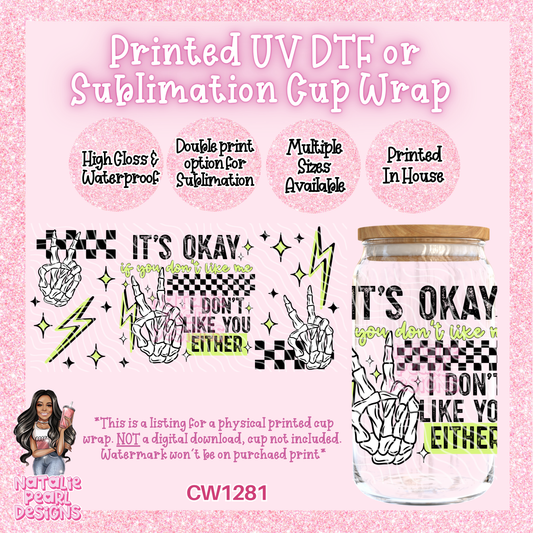 CW1281 UV DTF/SUB Cup Wrap