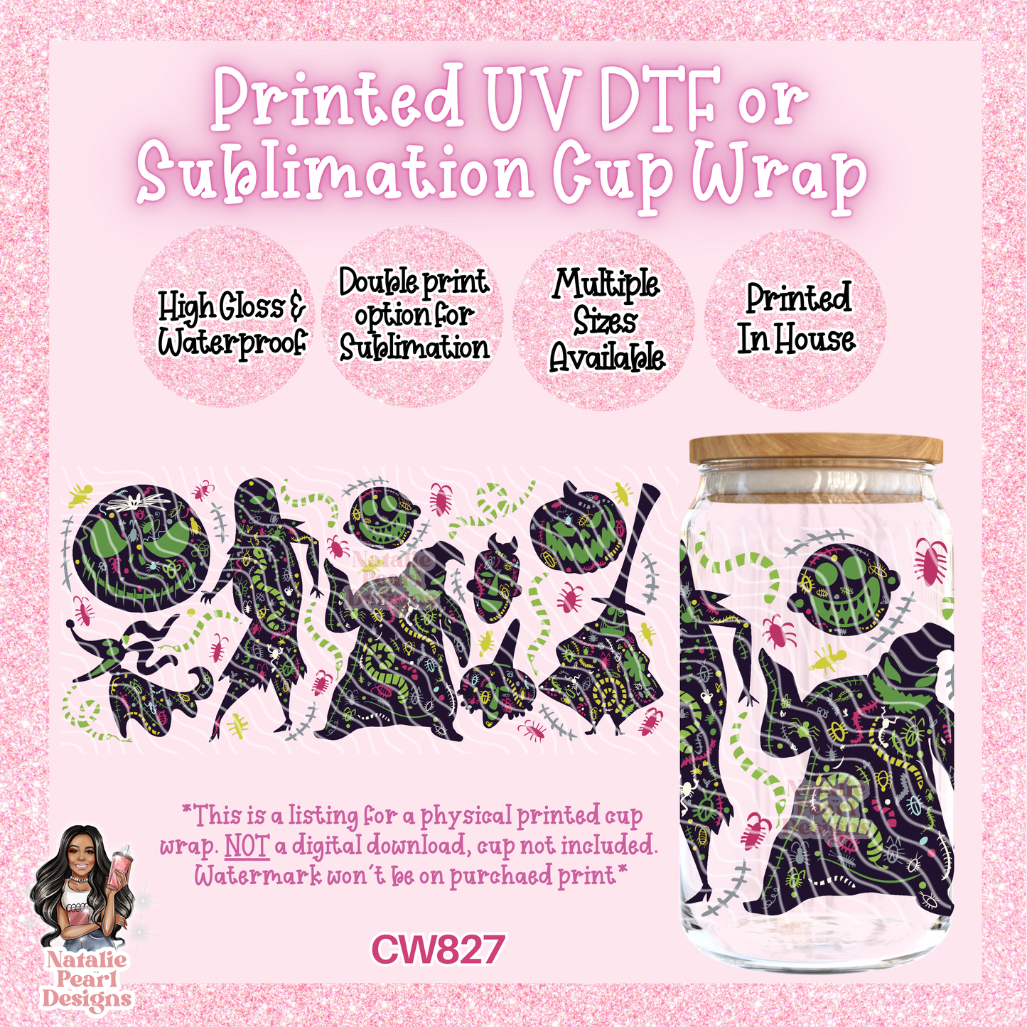 CW827 UV DTF/SUB Cup Wrap