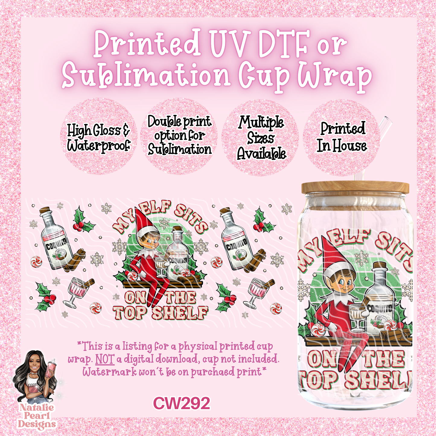 CW292 UV DTF/SUB Cup Wrap