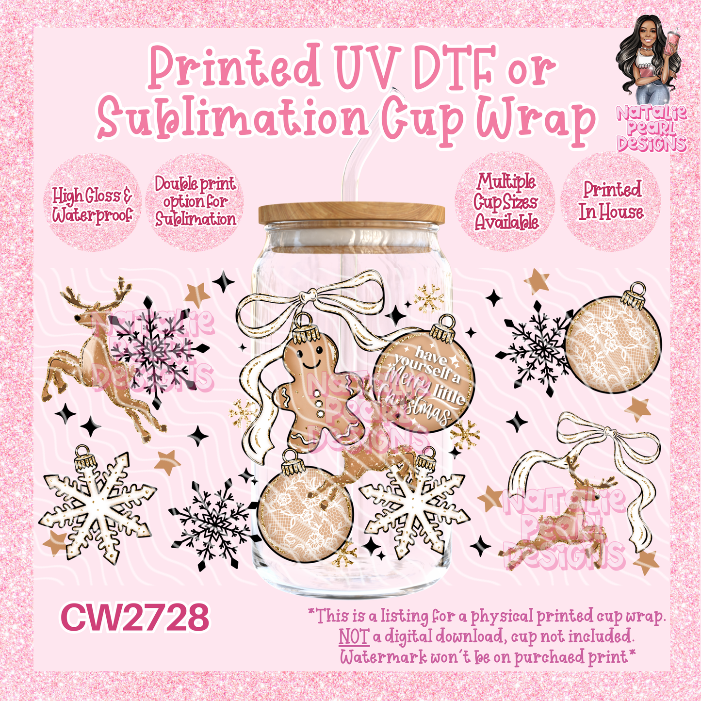 CW2728 UV DTF/SUB Cup Wraps
