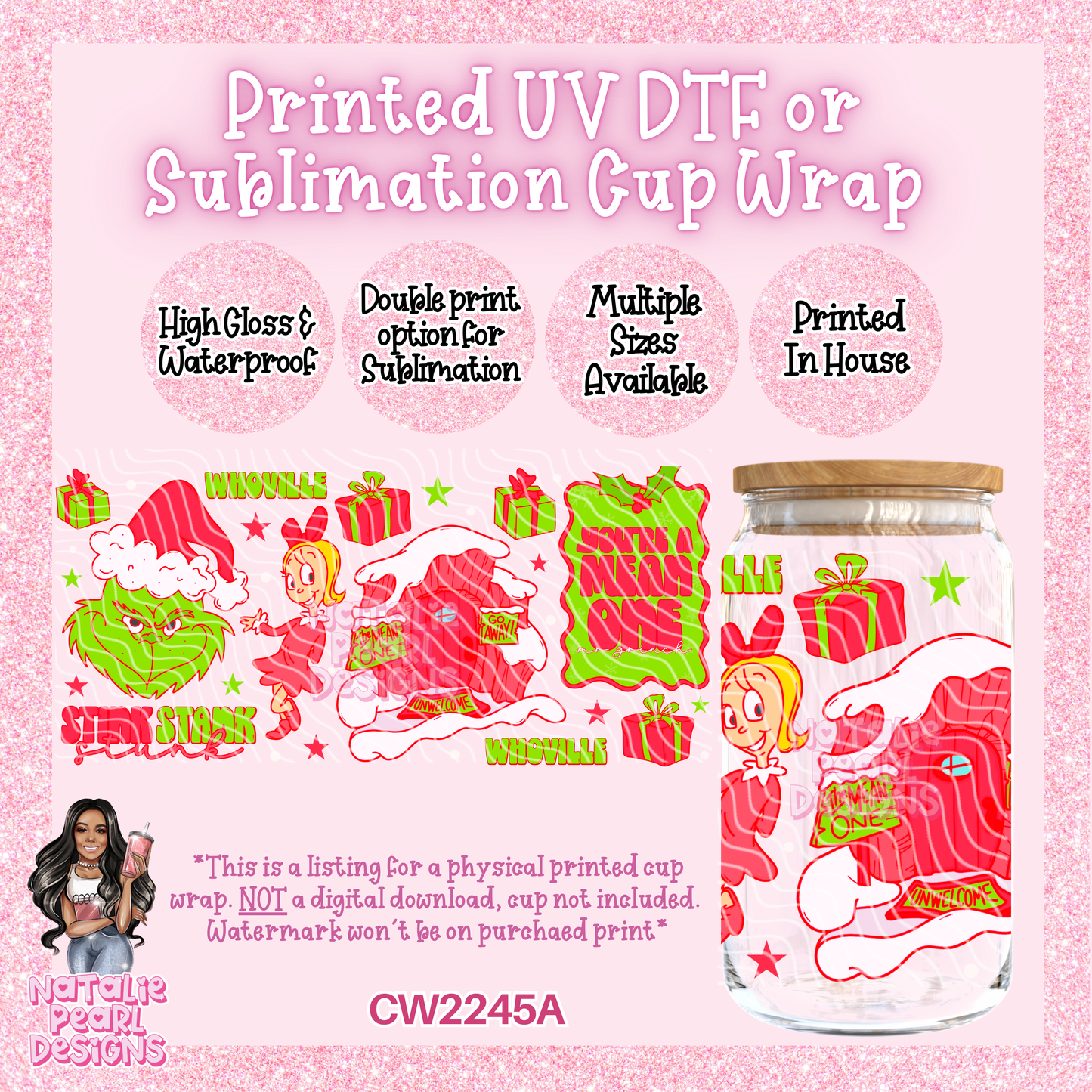 CW2245A UV DTF/SUB Cup Wraps