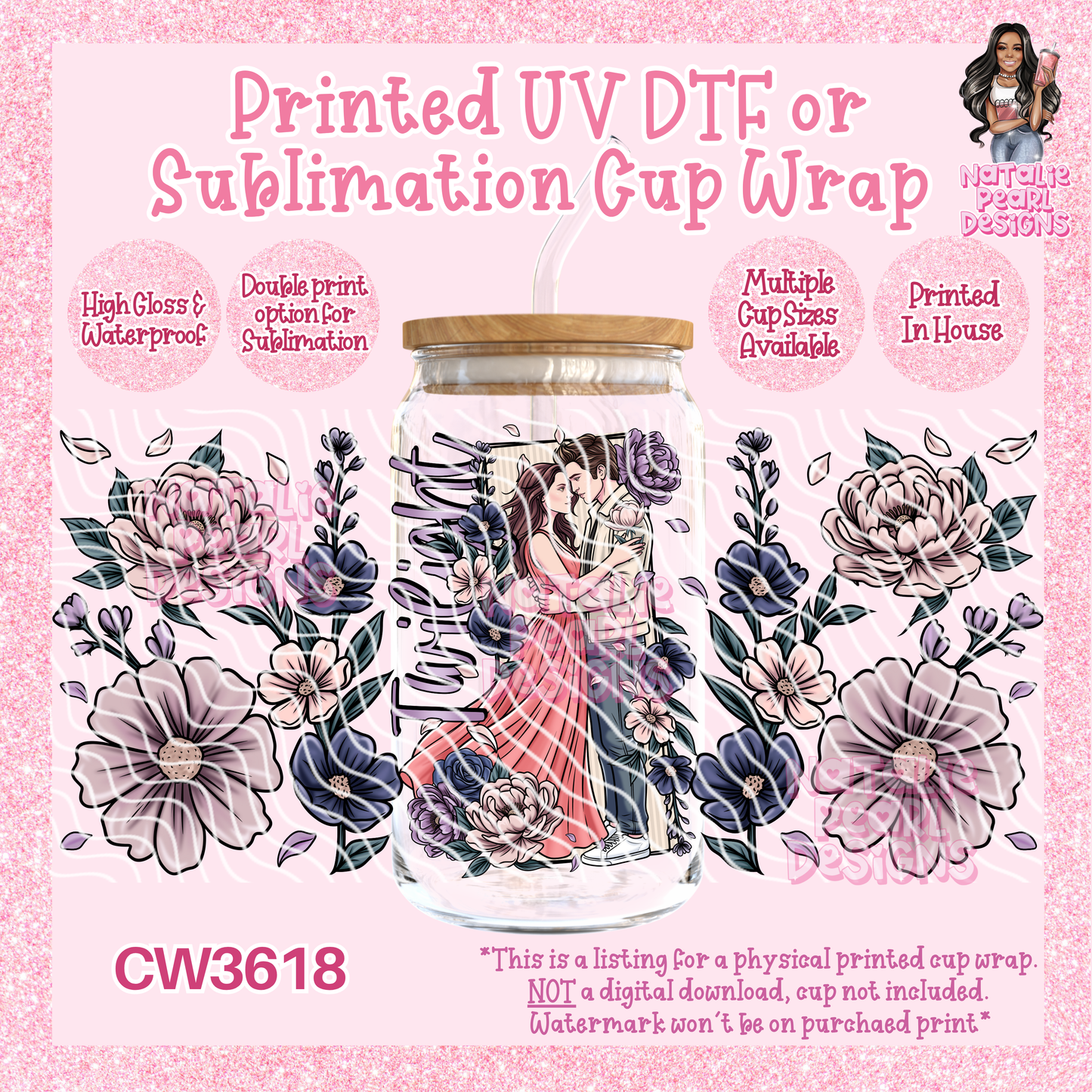 CW3618 UV DTF/SUB Cup Wraps