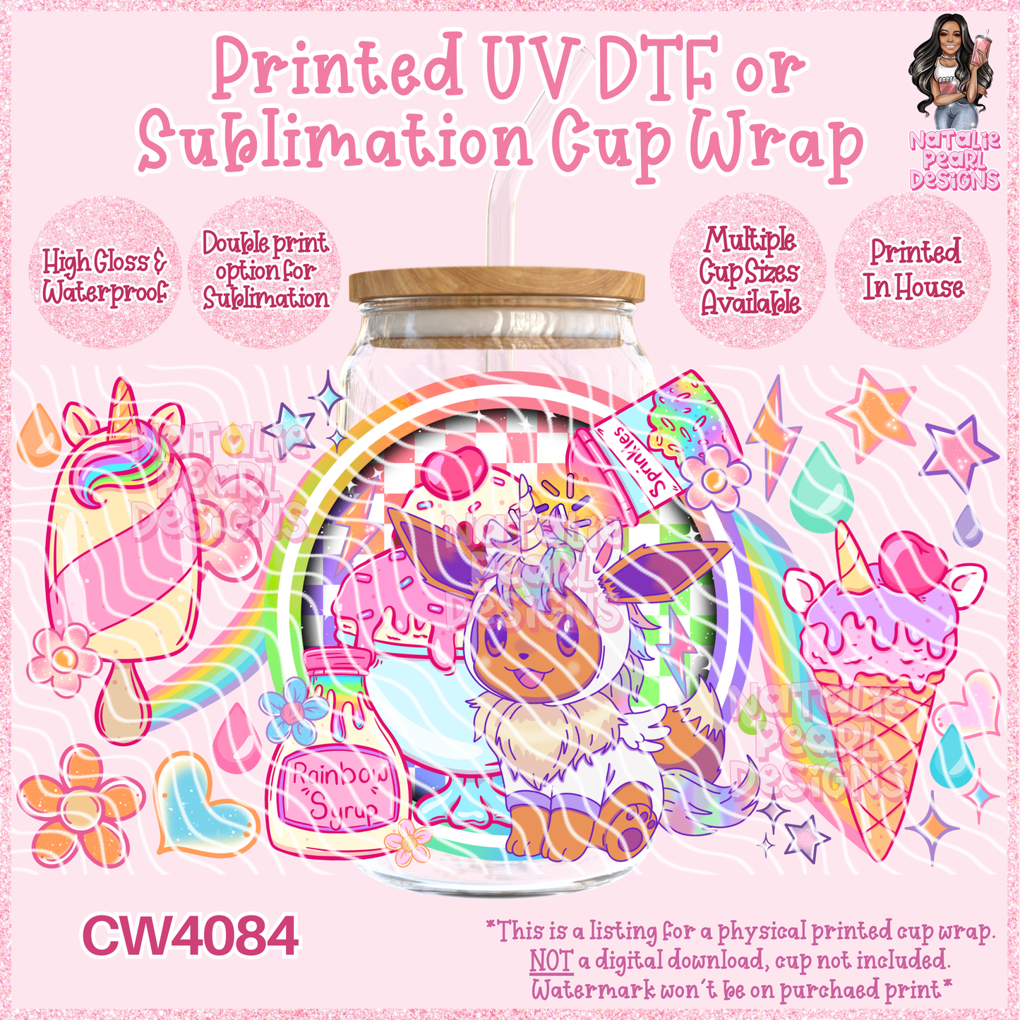 CW4084 UV DTF/SUB Cup Wraps