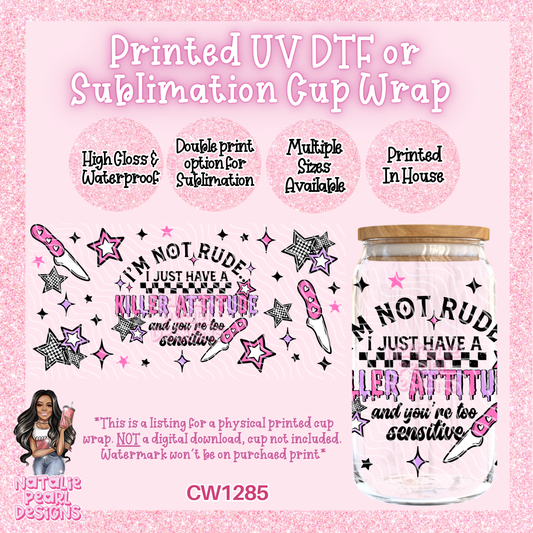 CW1285 UV DTF/SUB Cup Wrap