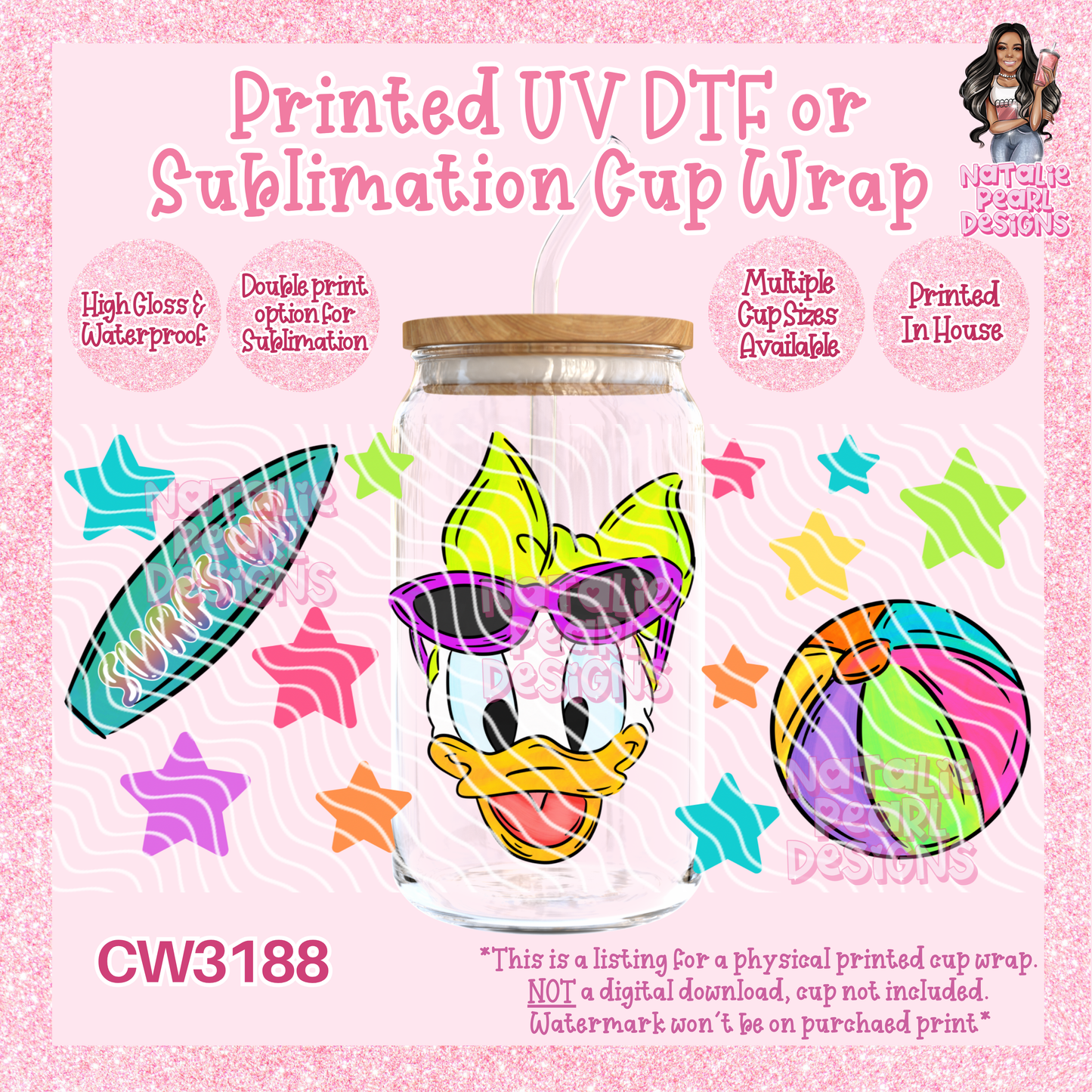 CW3188 UV DTF/SUB Cup Wraps