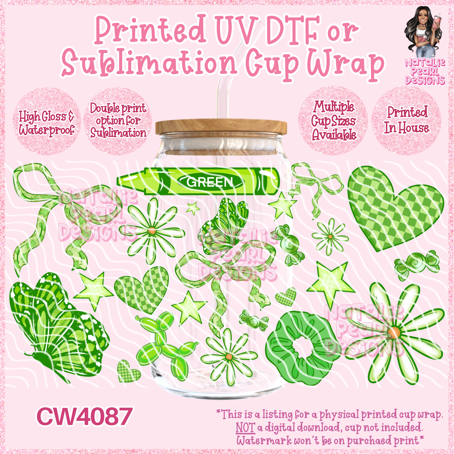 CW4087 UV DTF/SUB Cup Wraps