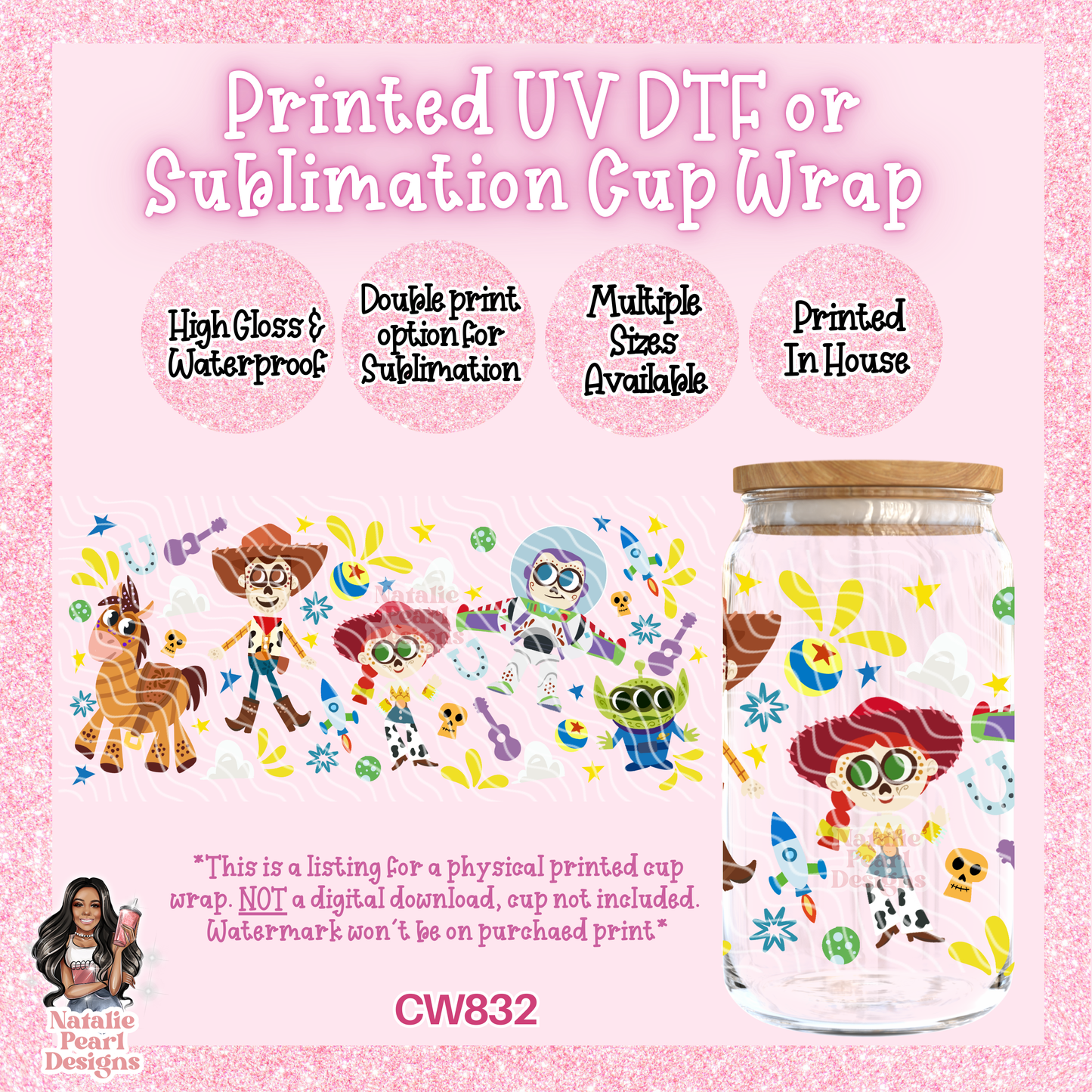 CW832 UV DTF/SUB Cup Wrap