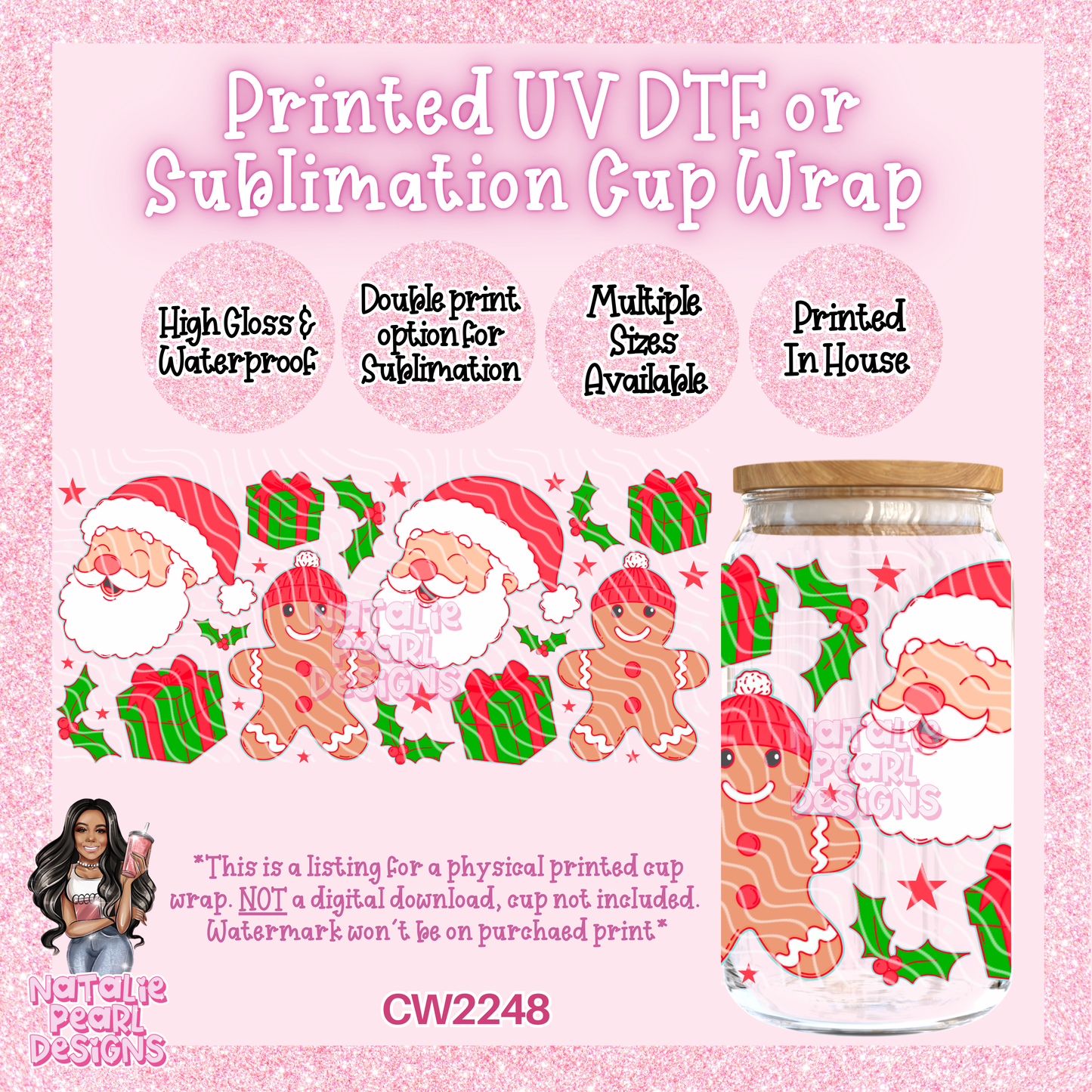 CW2248 UV DTF/SUB Cup Wraps