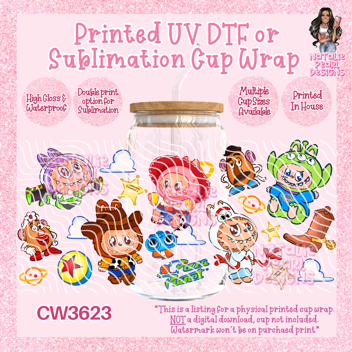 CW3623 UV DTF/SUB Cup Wraps