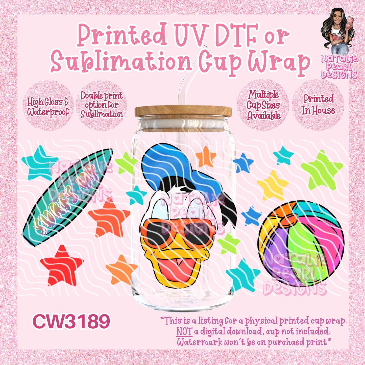 CW3189 UV DTF/SUB Cup Wraps
