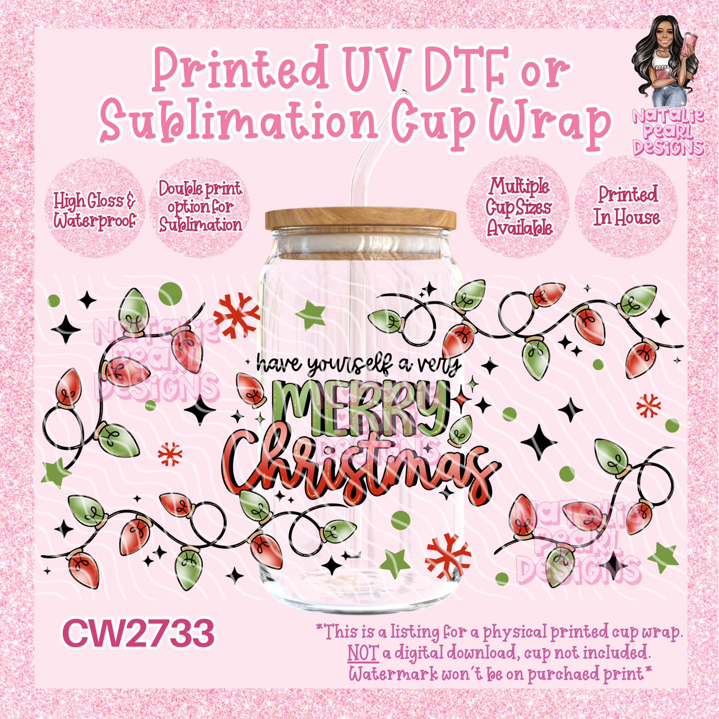 CW2733 UV DTF/SUB Cup Wraps